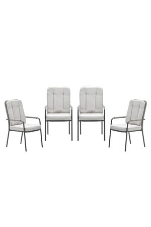 Venice tuinstoelen (set van 4) stapelbaar