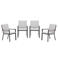 Garden Impressions Felini tuinstoelen (set van 4) - carbon black / valley sand