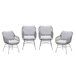 Margriet tuinstoelen (set van 4) taupe
