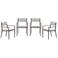 Garden Impressions Parijs tuinstoelen (set van 4) - carbon black / desert sand