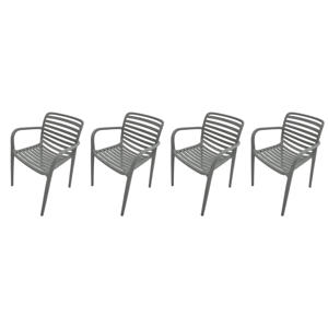 Nantes tuinstoelen (set van 4) - stone green 