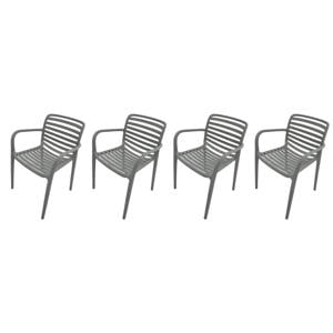 Nantes tuinstoelen (set van 4) - stone green