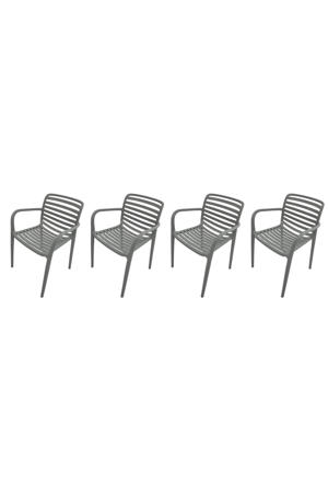 Nantes tuinstoelen (set van 4) - stone green