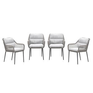 Toledo tuinstoelen (set van 4) taupe