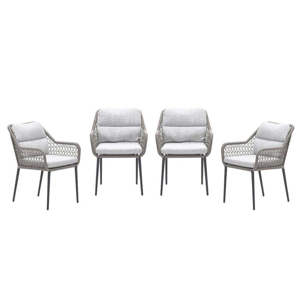 Garden Impressions Toledo tuinstoelen (set van 4) taupe | wehkamp