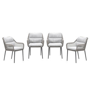 Toledo tuinstoelen (set van 4) taupe