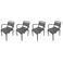 Garden Impressions Orleans tuinstoelen (set van 4) - antraciet