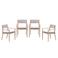 Garden Impressions Parijs tuinstoelen (set van 4) - light teak look / desert sand