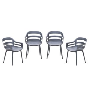 Ceasar tuinstoelen (set van 4) antraciet