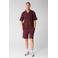 Shoeby relaxed casual overhemd rib gebreid donkerrood