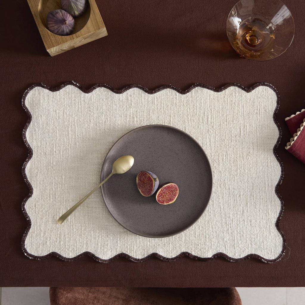 NOUS Living Lily placemat (set van 2) - bruin