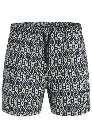zwemshort met print zwart