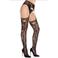 Leg Avenue hold up panty met kant zwart