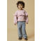 LIL' ATELIER MINI loose fit sweater met ruches - roze