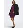 ONLY MATERNITY zwangerschapssweatjurk met borduursels en hartjes - donkerpaars