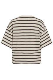 thumbnail: ROUGE EDIT gestreept T-shirt - beige