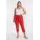 YOEK slim regular waist bermuda short rood