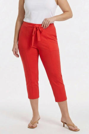 slim regular waist bermuda short rood