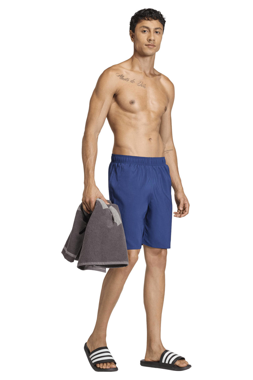 adidas zwemshort donkerblauw