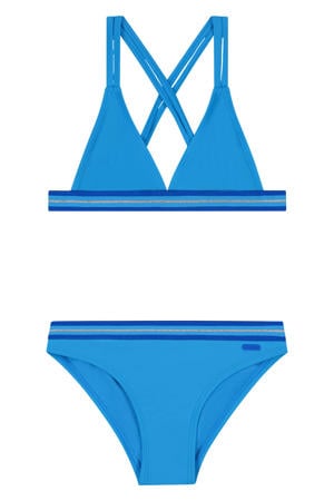 nylon bikini blauw