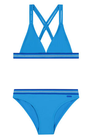 nylon bikini blauw