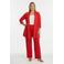 YOEK wide leg regular waist broek rood