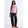 JJXX GIRL sweater met tekst - roze