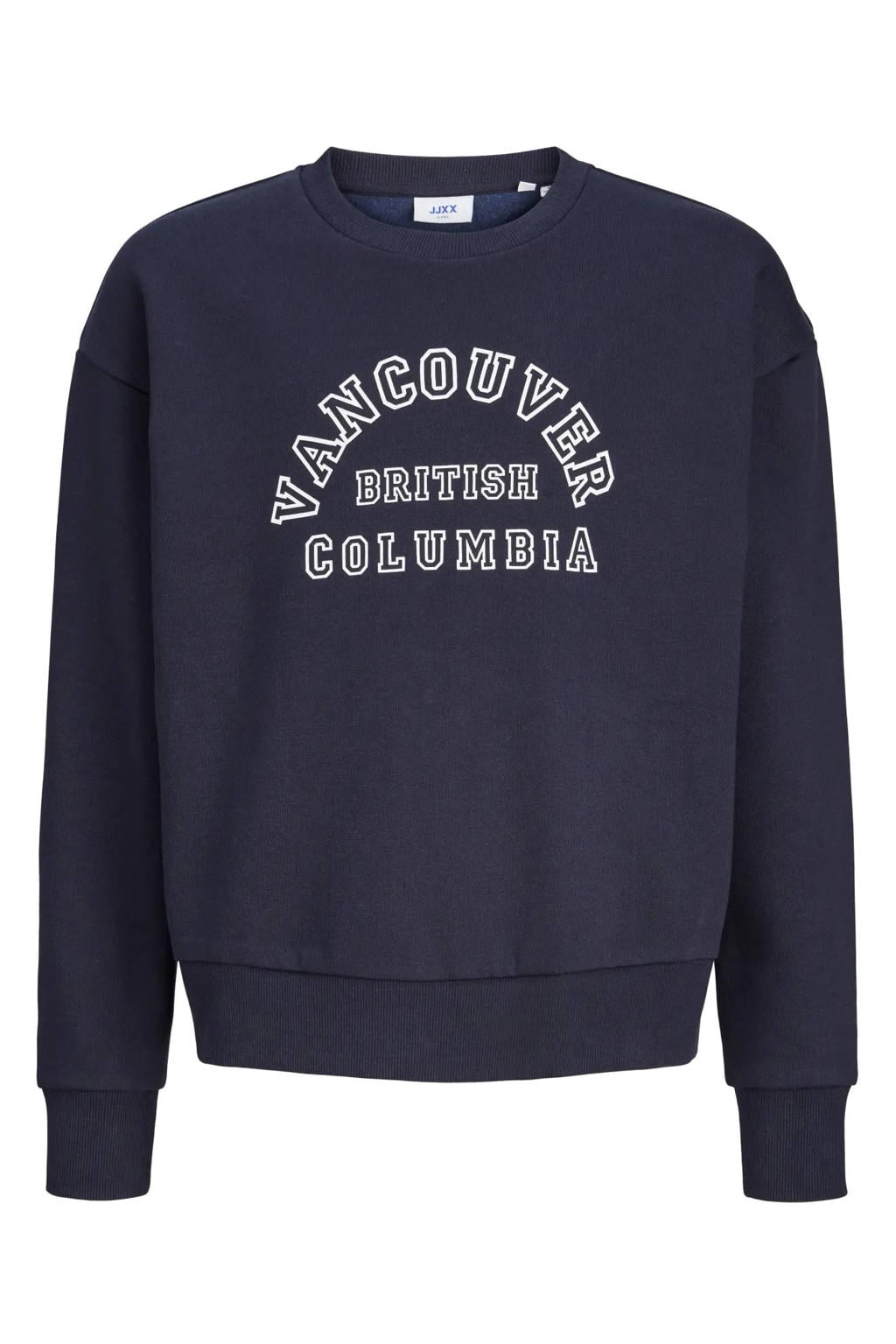 JJXX GIRL sweater met tekst - donkerblauw
