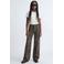 JJXX GIRL wide leg casual broek met panterprint - bruin