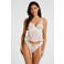 Hunkemöller Noir high leg string Millie wit