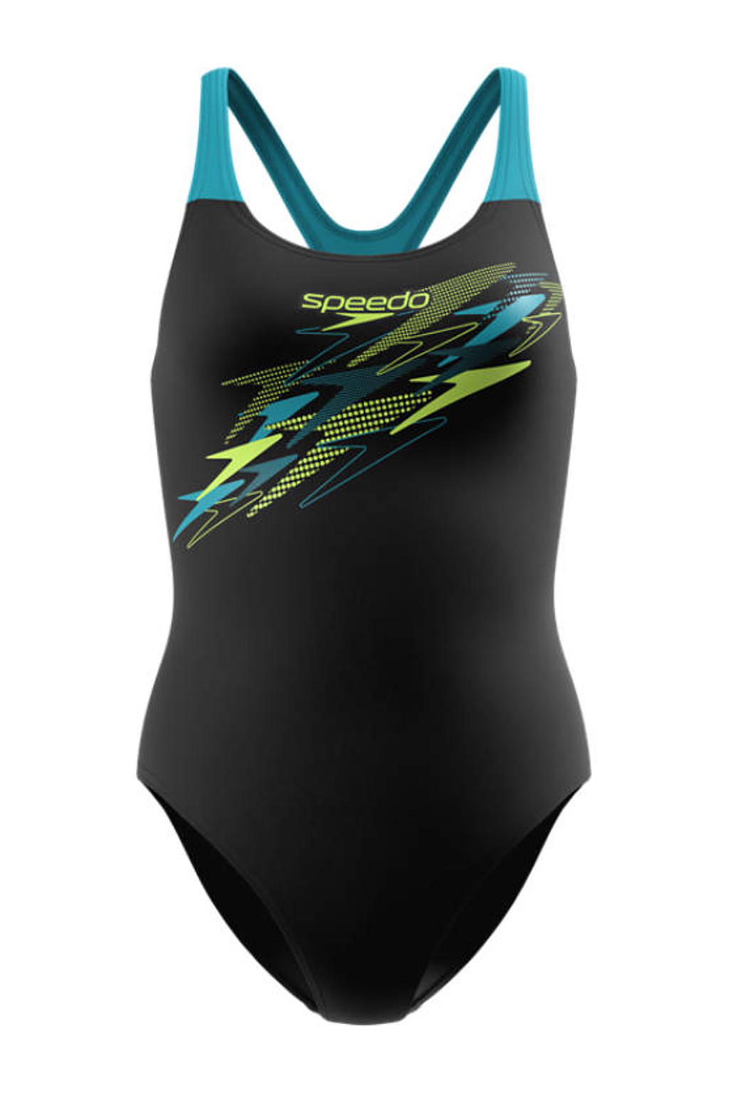 Speedo Medley Logo Medalist Endurance+ sportbadpak - zwart/turquoise