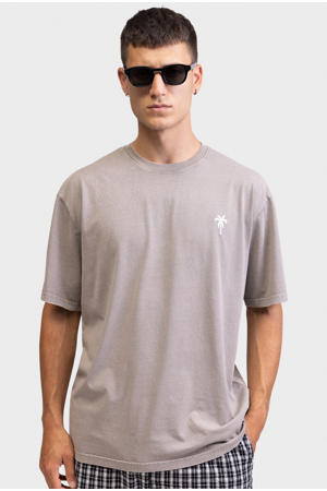 relaxed T-shirt lichtgrijs