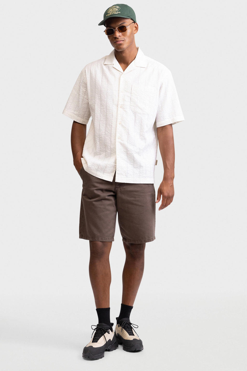 Redefined Rebel RRAsher denim short donkerbruin