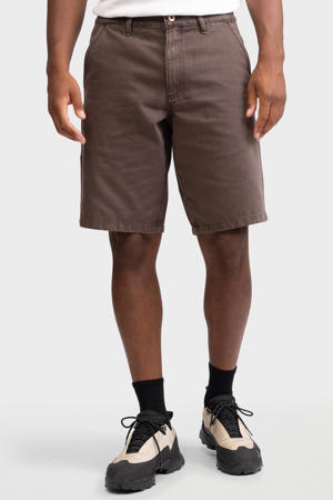 RRAsher denim short donkerbruin