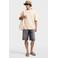 Redefined Rebel denim baggy short grijsblauw