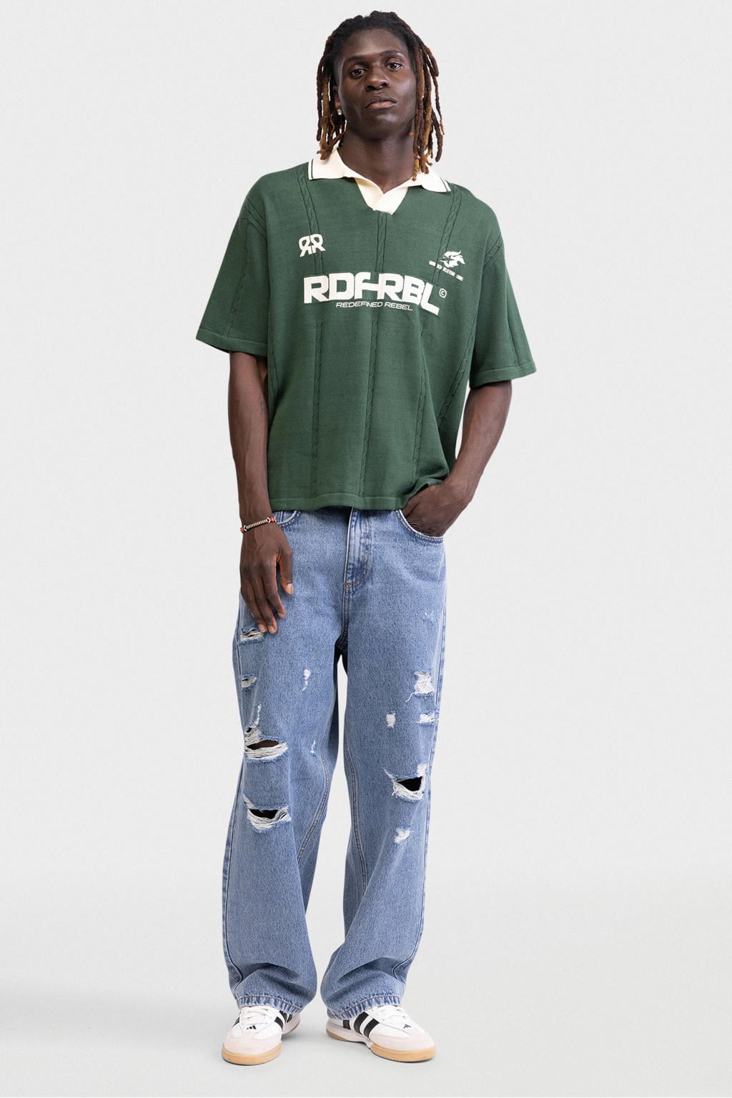 Redefined Rebel baggy jeans light blue denim