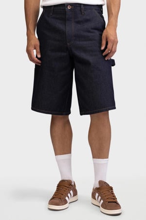 baggy short dark blue denim