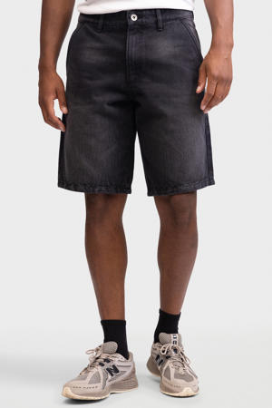 RRAsher denim short zwart