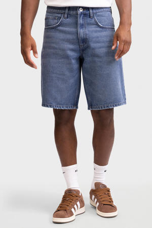 VALENCIA denim relaxed short blauw