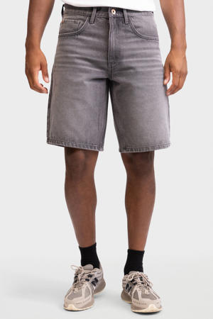VALENCIA denim relaxed short grijs
