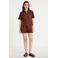Cache Cache blouse met linnen bruin
