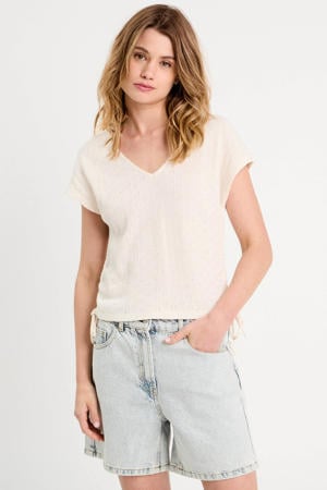 top broderie ecru
