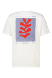 thumbnail: America Today relaxed fit T-shirt met backprint - wit