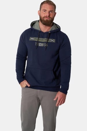 +FIT Collectie hoodie SANNO donkerblauw