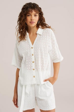blouse broderie wit
