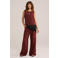 WE Fashion geweven top donkerrood