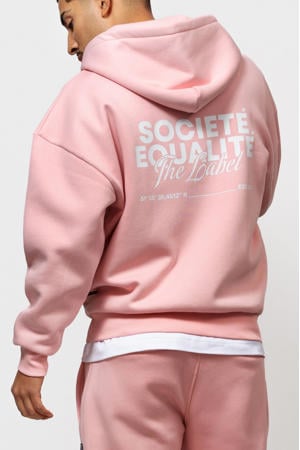 sweatvest met backprint roze