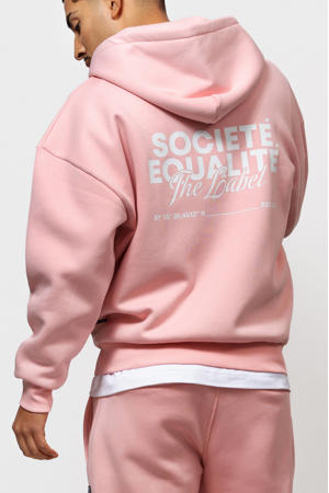 sweatvest met backprint roze