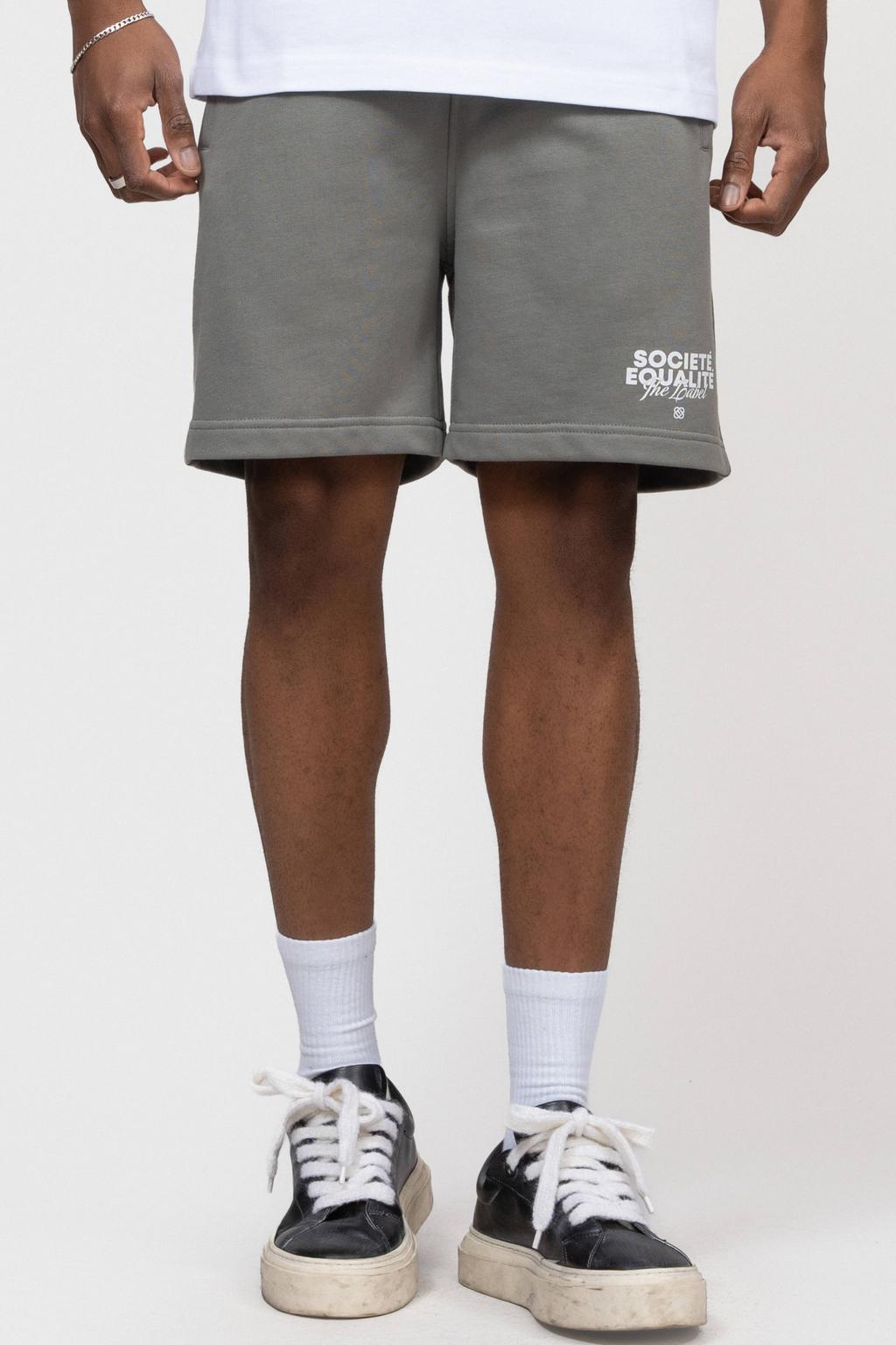 Equalité relaxed sweatshort grijs