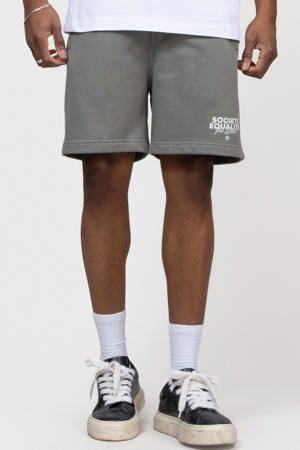 relaxed sweatshort grijs